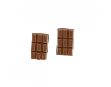 Kolczyki czekoladki 15mm