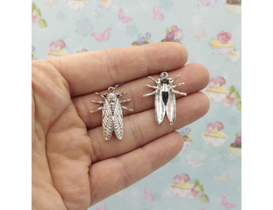Kolczyki Cykady - biżuteria z owadami