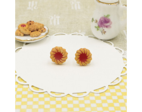 Kolczyki ciasteczka z marmoladą - Krafciarka