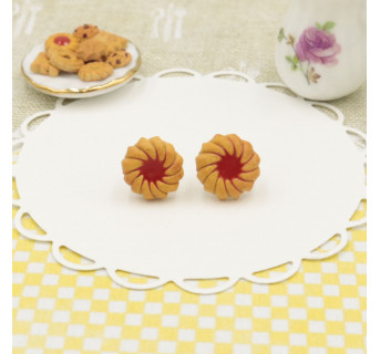 Kolczyki ciasteczka - słodka biżuteria Krafciarka