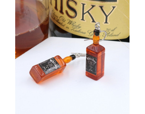 Kolczyki alkohole Whisky - wiszące