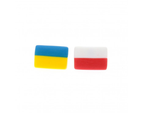 Kolczyki Flaga Ukrainy - Ukraina Polska