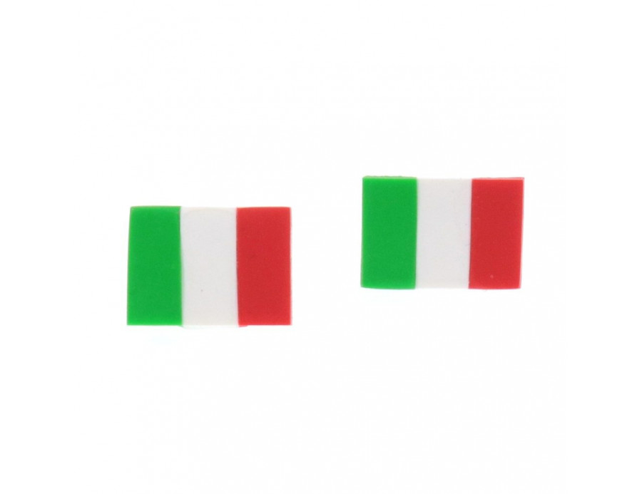 Kolczyki sztyfty Flaga Włoch