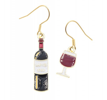 Kolczyki wino - kolczyki alkohole - Krafciarka sklep z biżuterią