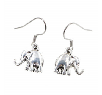 Kolczyki sloniki - kolczyki zwierzęta - Krafciarka sklep z biżuterią