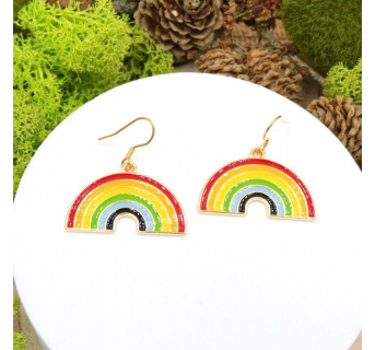 Kolczyki tęcza - biżuteria LGBT - Krafciarka sklep internetowy