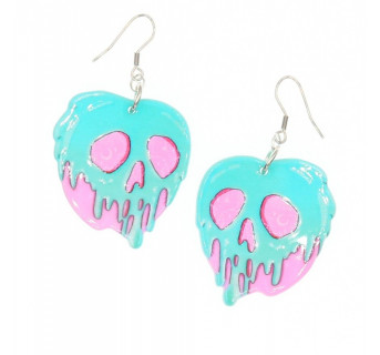 Kolczyki czaszki - biżuteria Goth Pastel - dodatki na Halloween sklep