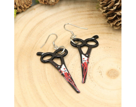 Kolczyki nożyczki - creepy earrings