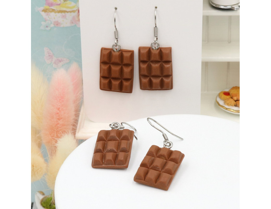 Kolczyki czekoladki dla dzieci
