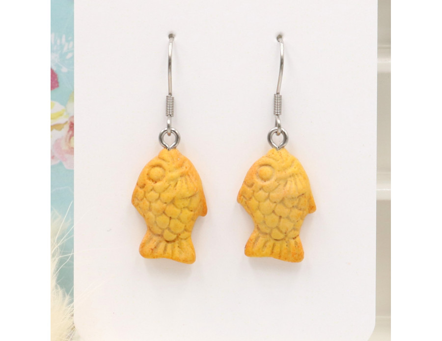 Taiyaki Fish Dangle Earrings