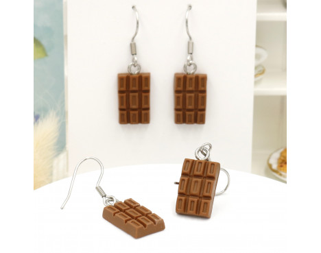 Kolczyki czekoladki -  kolczyki słodycze - Sklep ze słodką biżuterią