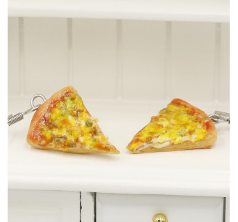 Kolczyki wiszące Pizza Margherita 20mm