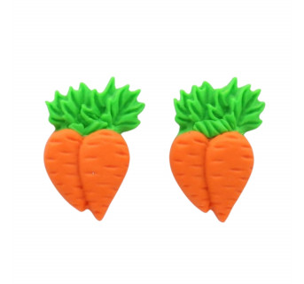 Kolczyki z modeliny marchewki