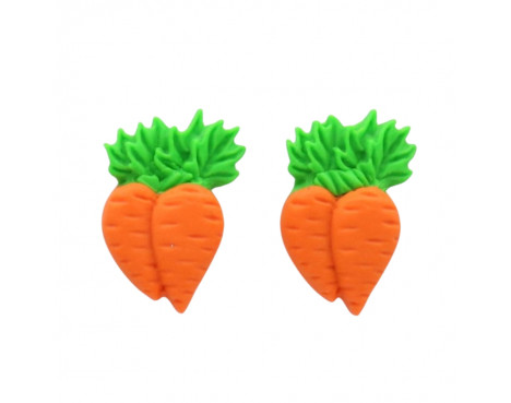 Kolczyki z modeliny marchewki