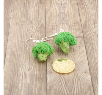 Brokuły - kolczyki wiszące