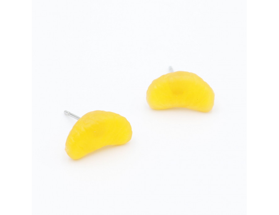 Kolczyki dla dzieci - owoce mandarynki