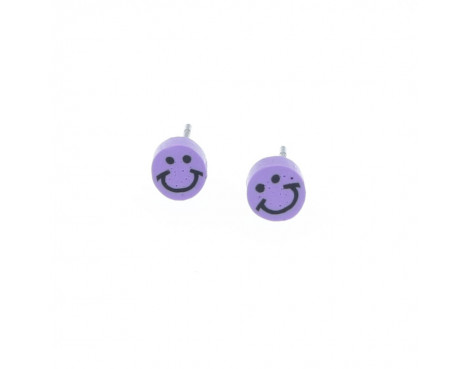 Buźki fiolet emotki 5mm sztyfciki uśmiech uśmieszki