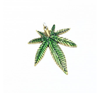 Wisiorek liść marihuany - gadżety dla imprezowicza - Krafciarka