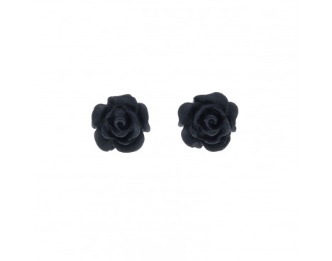 Kwiatki czarne róże 10mm malutkie sztyfciki różyczki kwiatuszki