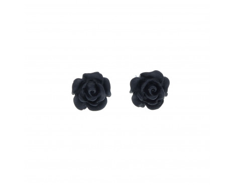 Kwiatki czarne róże 10mm malutkie sztyfciki różyczki kwiatuszki