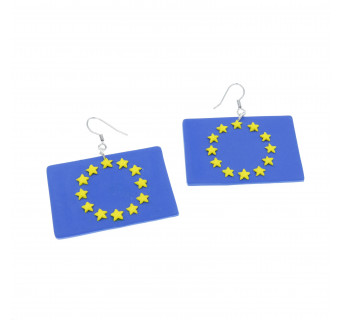 Flag europejska 29mm kolczyki wiszące