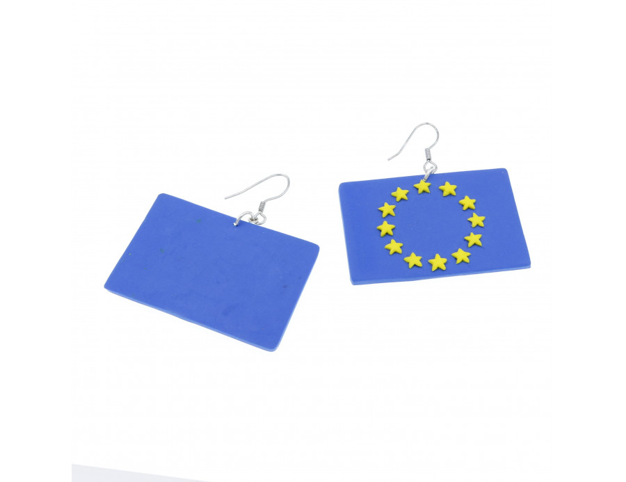 Kolczyki Katarzyny Bosackiej - Flagi Uni Europejskiej
