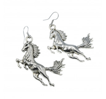 Kolczyki konie - kolczyki zwierzaki - Krafciarka biżuteria jeździecka