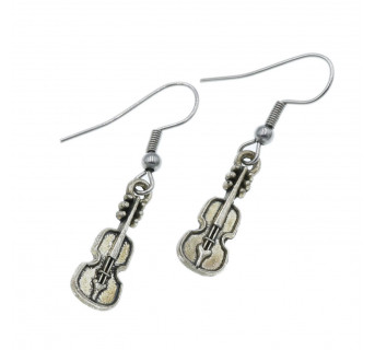 Kolczyki skrzypce - biżuteria muzyczna - Krafciarka sklep online