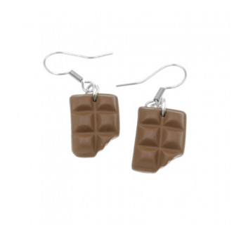 Kolczyki czekoladki wiszące czekolada - super pomysł na prezent! 