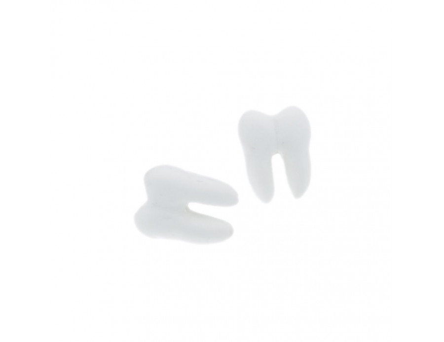 Ząb, kolczyki dla dentystki - zęby ząbek  sztyfty