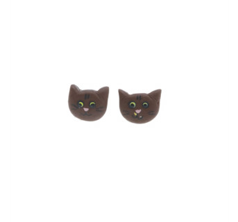 Kolczyki Koty wys. 8 mm sztyfty