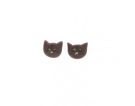 Kolczyki Koty wys. 8 mm sztyfty