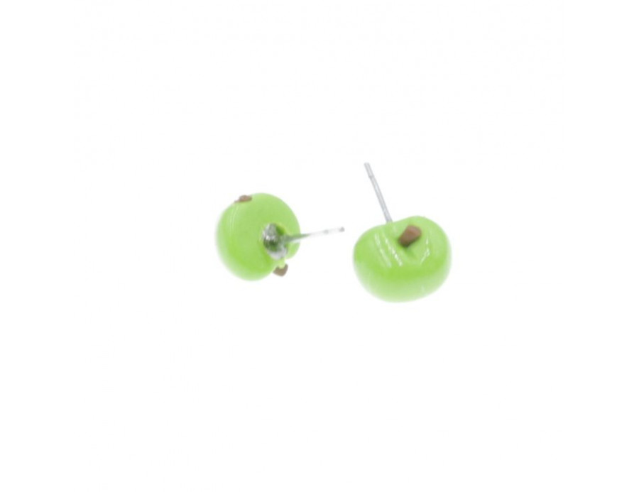 Kolczyki z modeliny jabłka