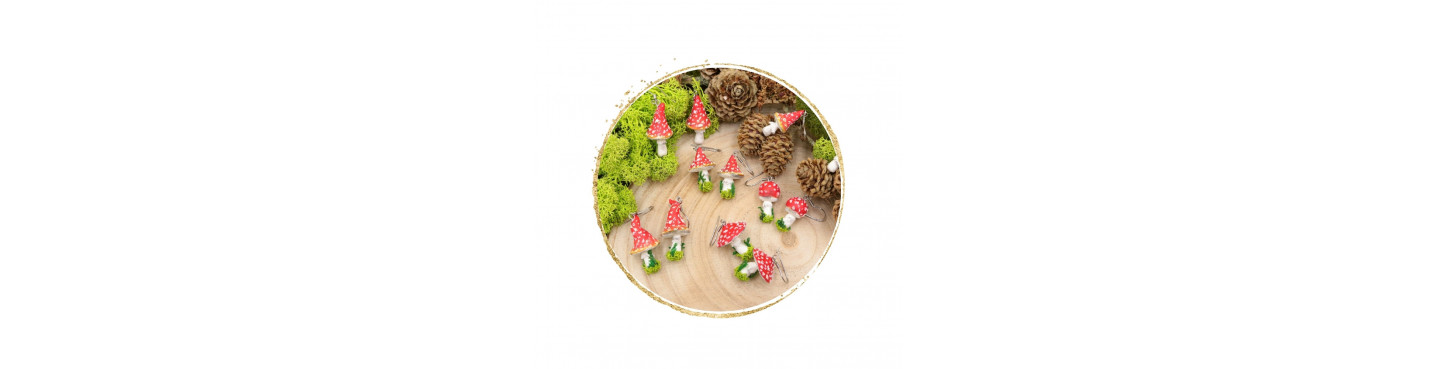 Jesienna kolekcja biżuterii, kolczyki liście, sowy, jeże z modeliny - sklep Krafciarka